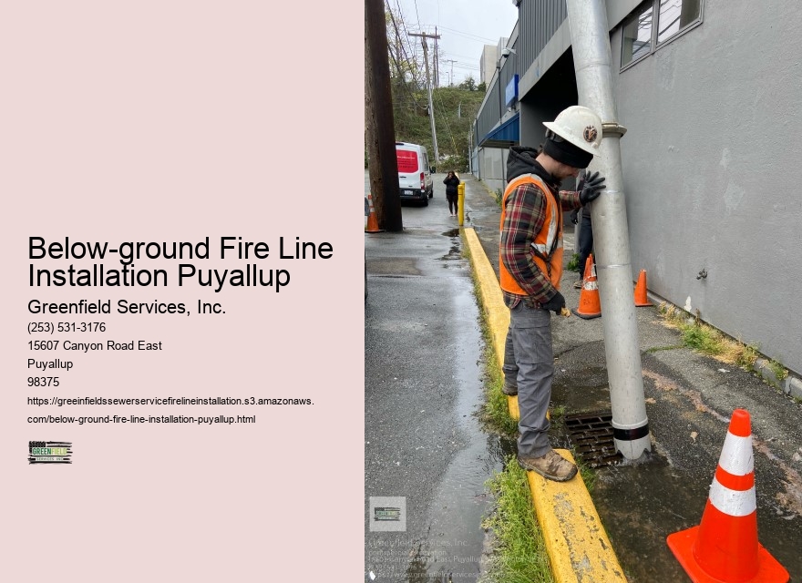 Below-ground Fire Line Installation Puyallup