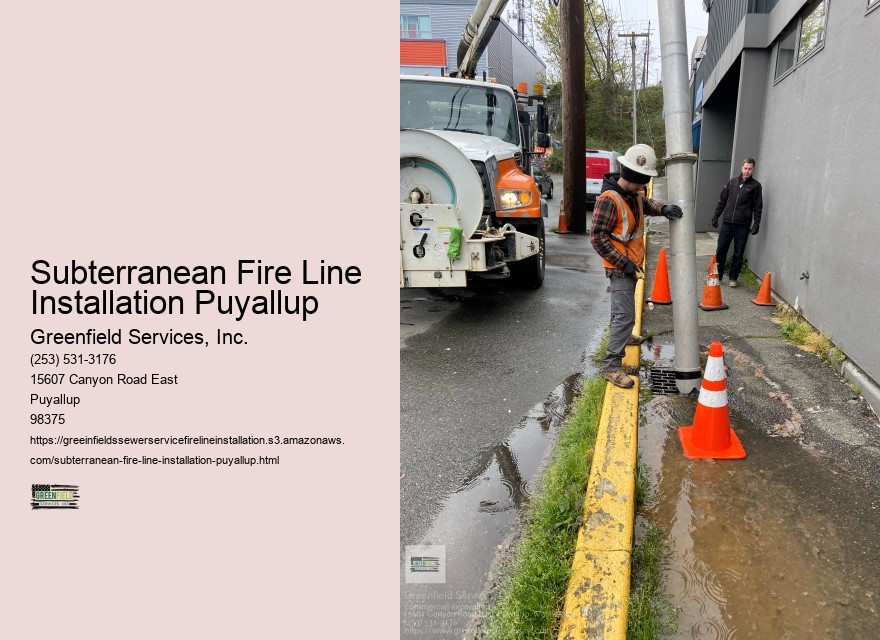 Subterranean Fire Line Installation Puyallup