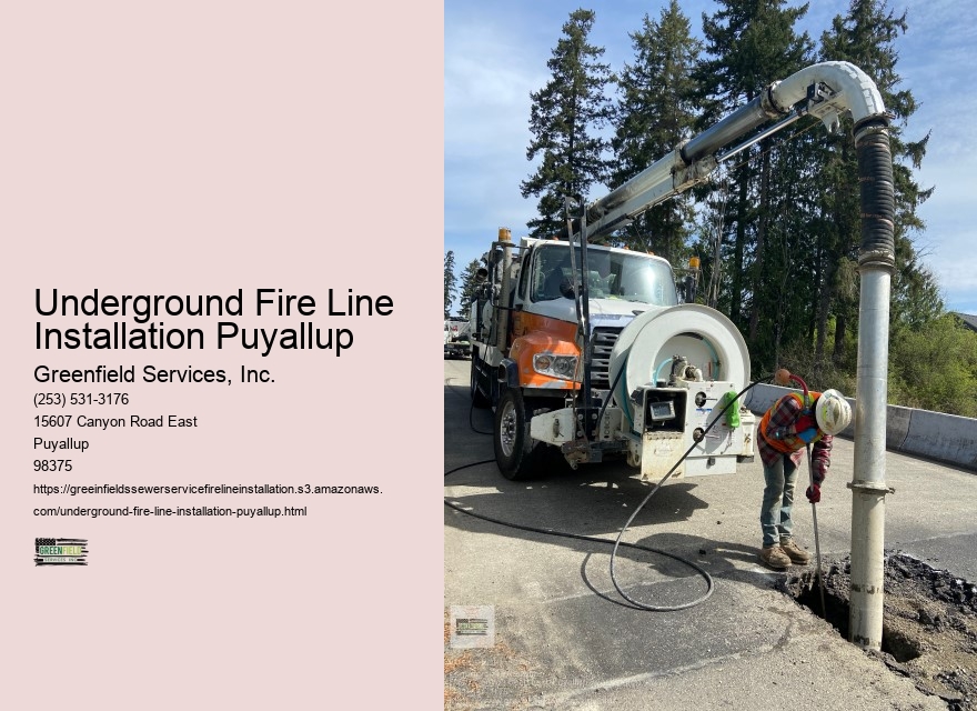 Underground Fire Line Installation Puyallup